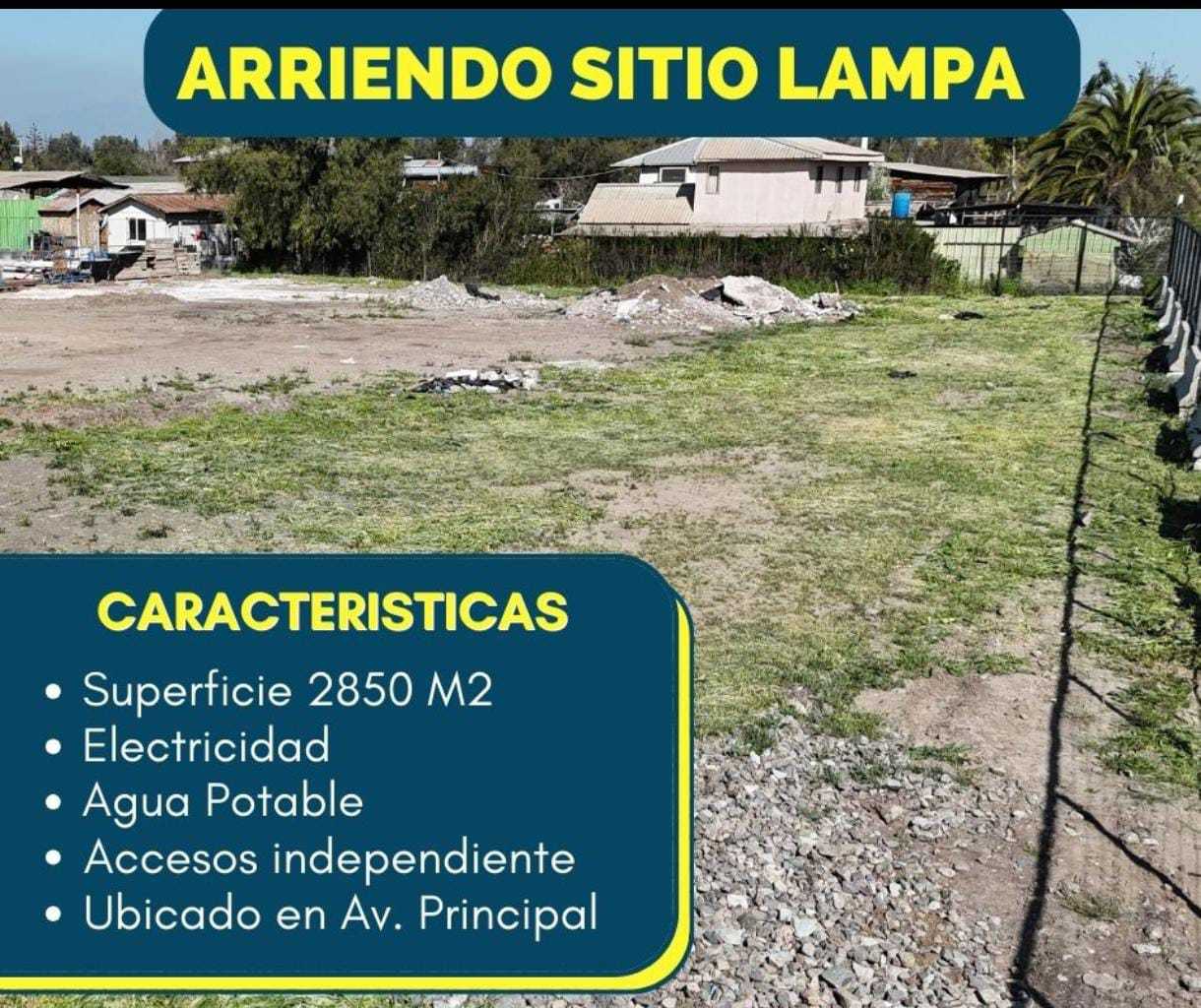 Arriendo Sitio Lampa - Región Metropolitana