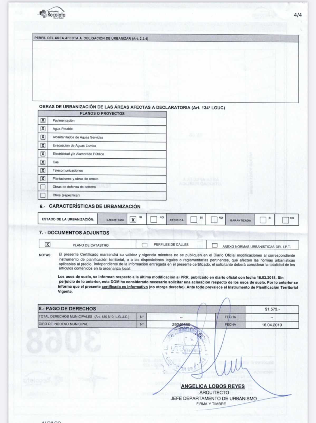 Venta Terreno Recoleta - Región Metropolitana