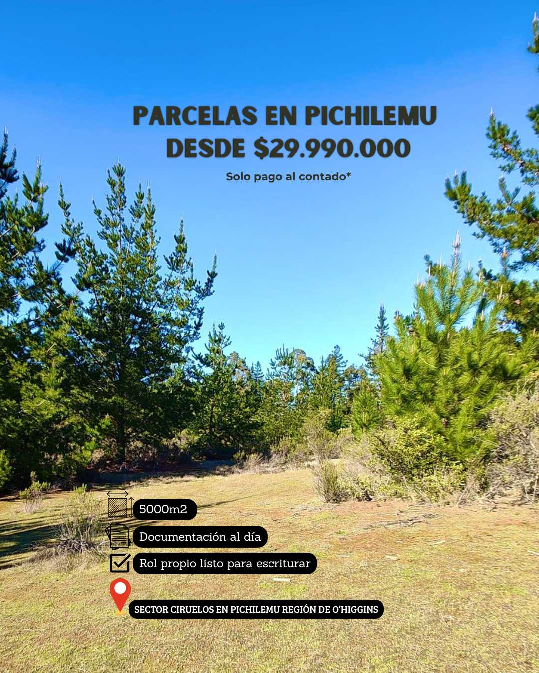 Venta Parcela Pichilemu - O'Higgins